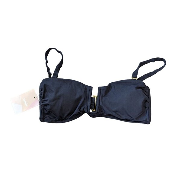 Andie Swim The Cartagena Top Black Eco Nylon Size Small - Picture 2 of 5